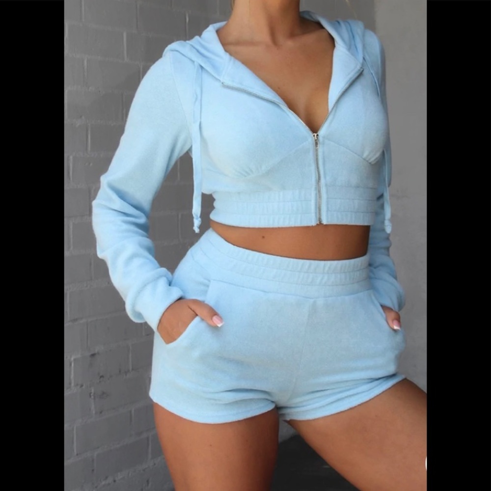 Baby Blue Track Set - Picture 2 of 2